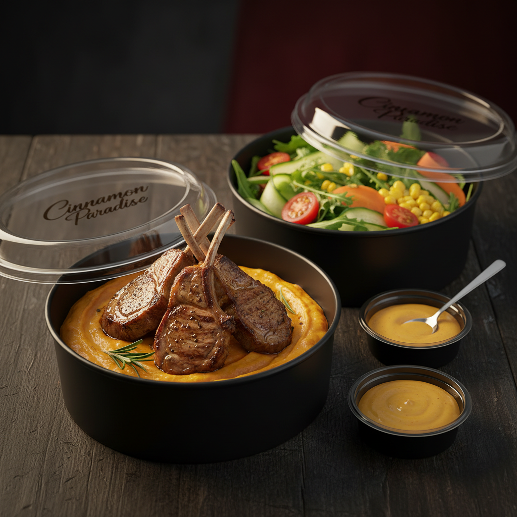 Côtelette d'agneau avec purée de patate douce - Cinnamon Paradise