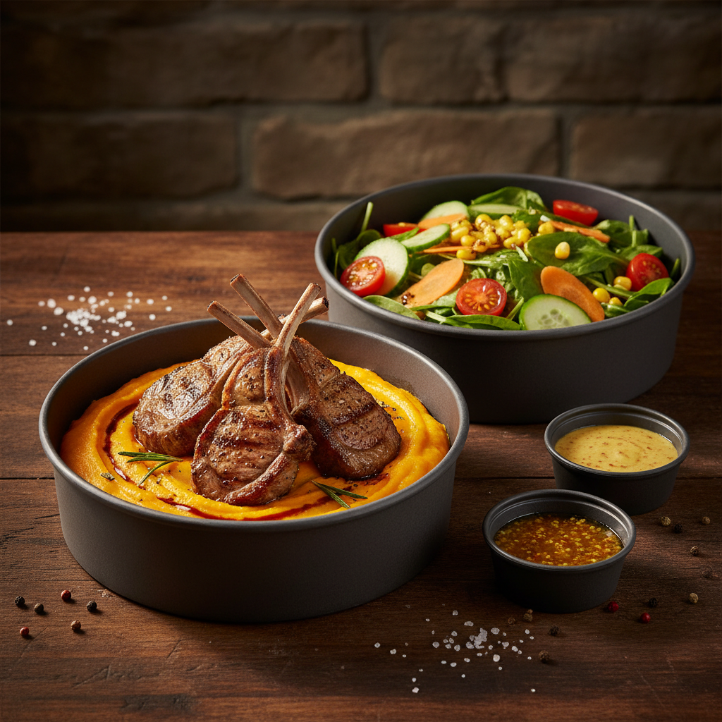 Côtelette d'agneau purée patate douce - Cinnamon Paradise
