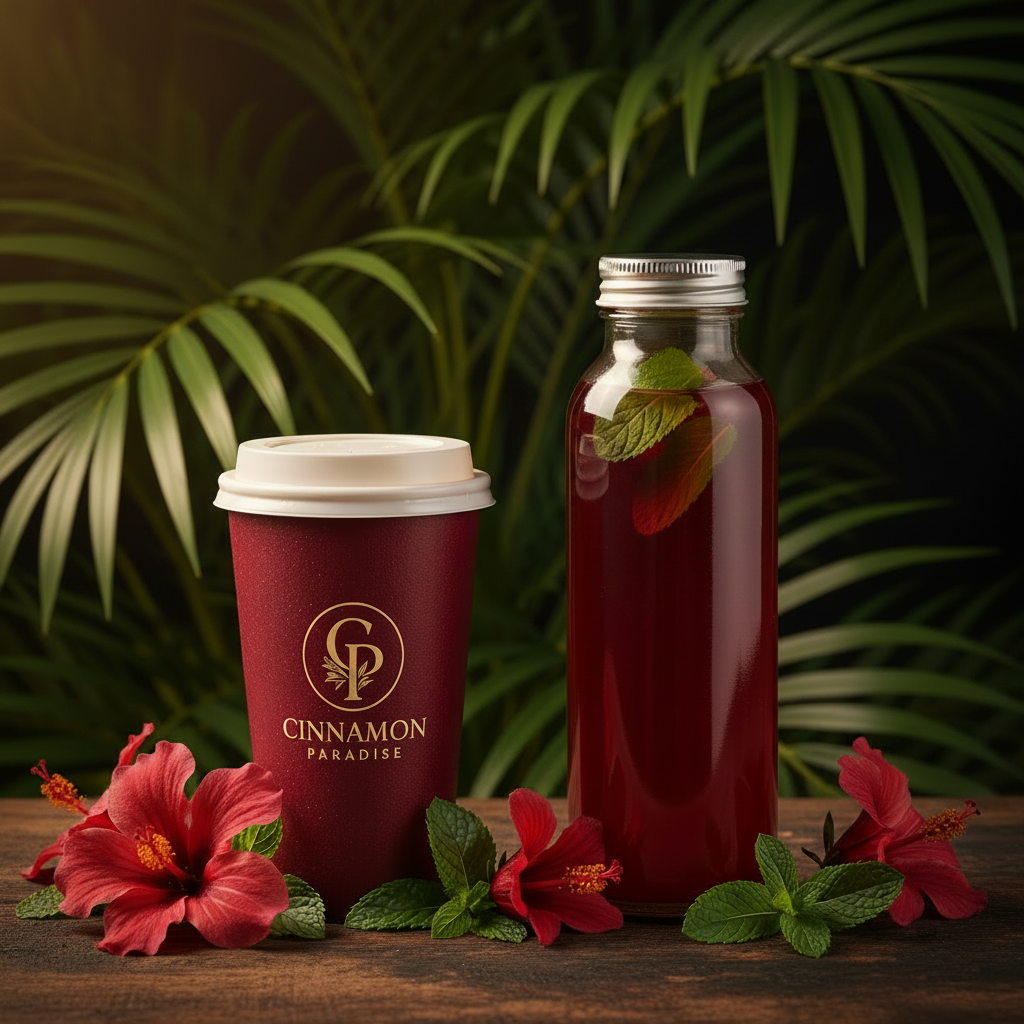 Cinnamon Paradise - Bouteille rouge foncé