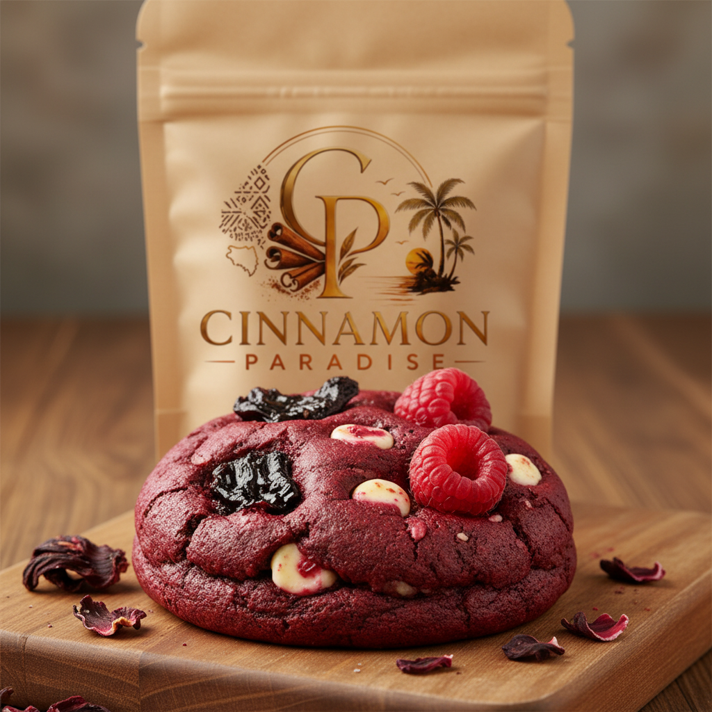 Cookie Hibiscus Framboise - Fleurs Confites & Framboises