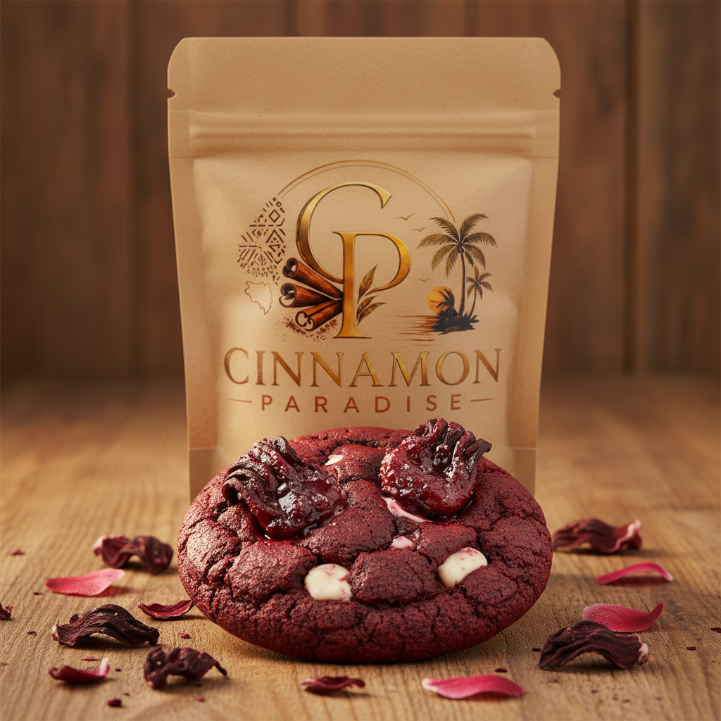 Cookie Hibiscus Framboise - Fleurs Confites