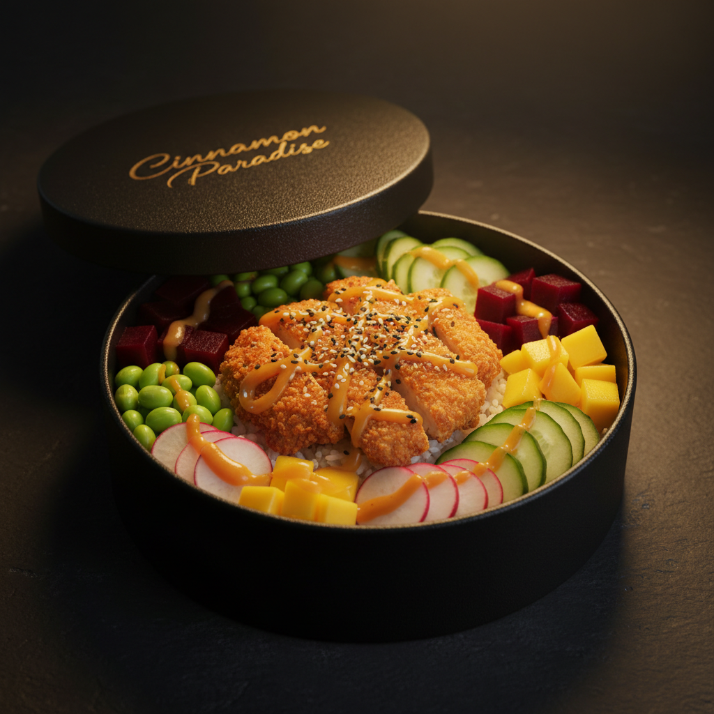 Poke bowl poulet panko - Cinnamon Paradise
