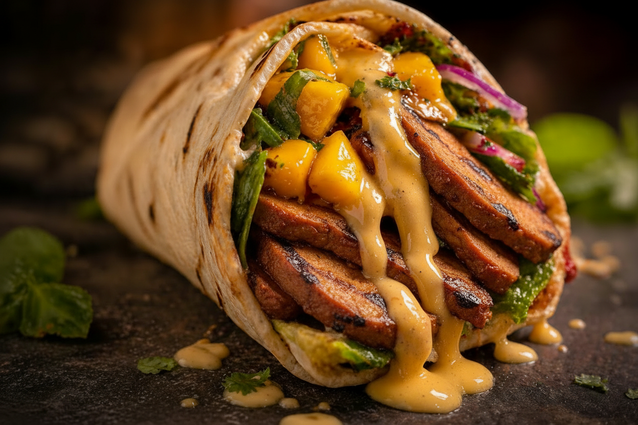 Shawarma Veggie au Seitan Mariné